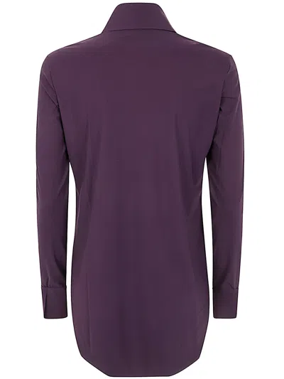 Chiara Boni Atena Slim Shirt Jersey In Purple