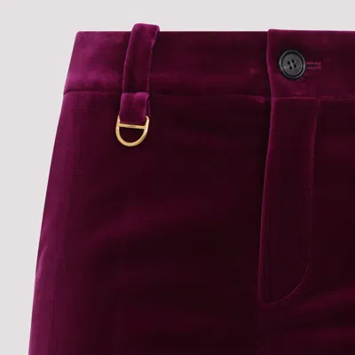 Chloé Purple Cotton Pants In Purple