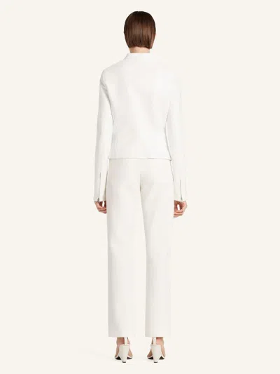 Courrèges City Zip-front Cropped Jacket In Neutral