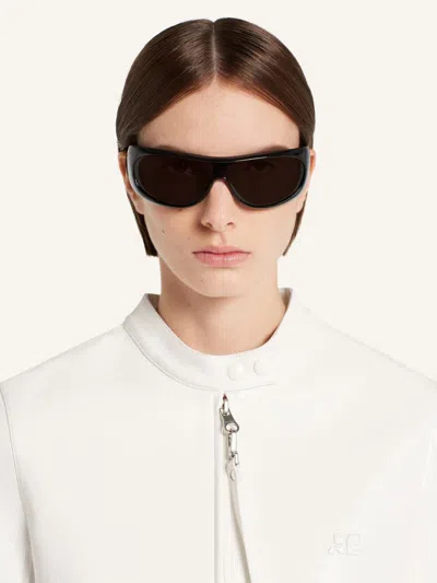 Courrèges City Zip-front Cropped Jacket In Neutral