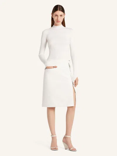 Courrèges Zip-fastening Skirt In White