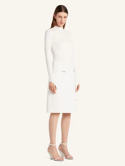 Courrèges Zip-fastening Skirt In White