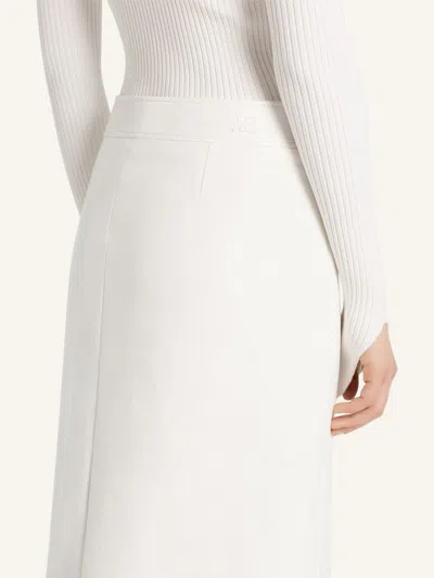 Courrèges Zip-fastening Skirt In White