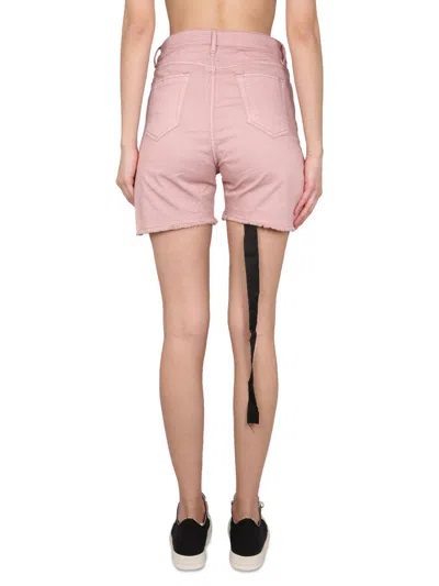 Drkshdw Short In Denim In Pink