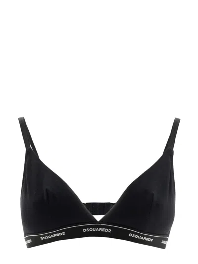 Dsquared2 Dsquared Women Bra With Logo In Black