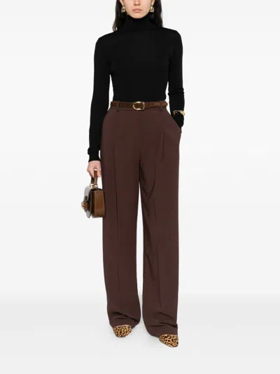 Elisabetta Franchi Wool Blend Turtle-neck Sweater In Black