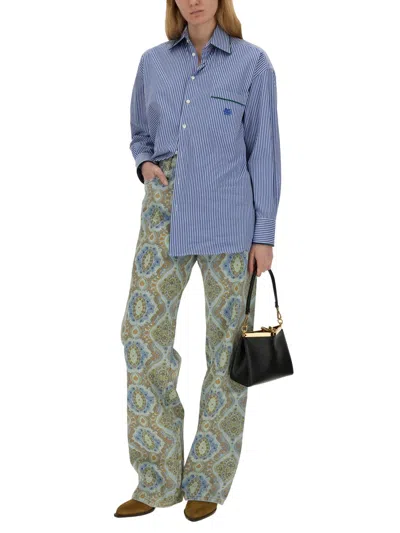 Etro Jeans Con Stampa Paisley In Multi
