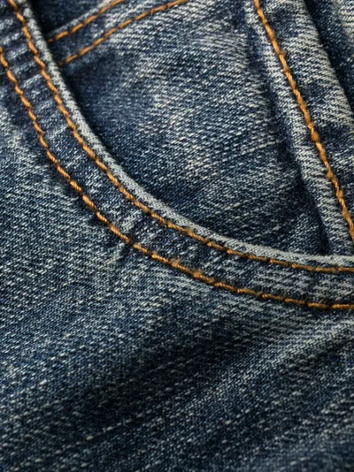 Etro Jeans With Embroidered Pegasus In Black