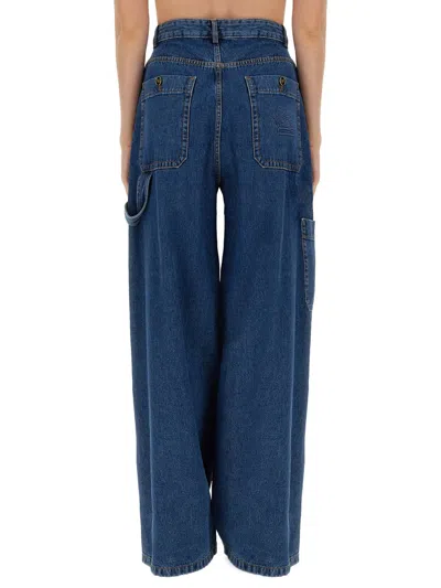 Etro Jeans Wide Leg In Brown