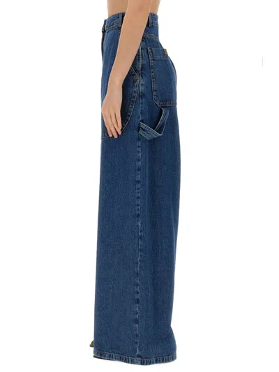 Etro Jeans Wide Leg In Brown
