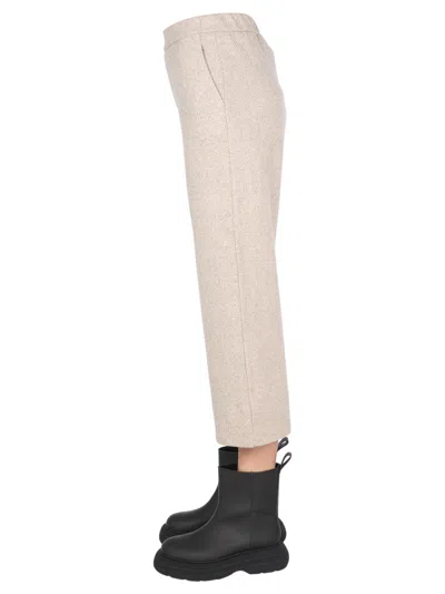 Fabiana Filippi Cropped Trousers In Gray