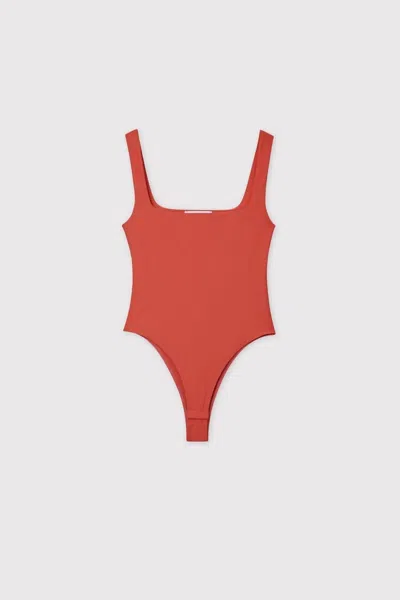 Dal The Label Women's Red Essential Bodysuit Riad In Red