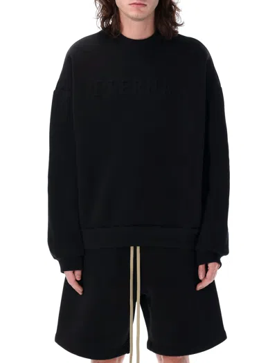 Fear Of God Men's Eternal Fleece Crewneck In Black