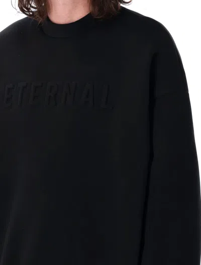 Fear Of God Men's Eternal Fleece Crewneck In Black