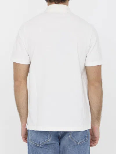 Fendi Collared Shirt With Side Slits In White
