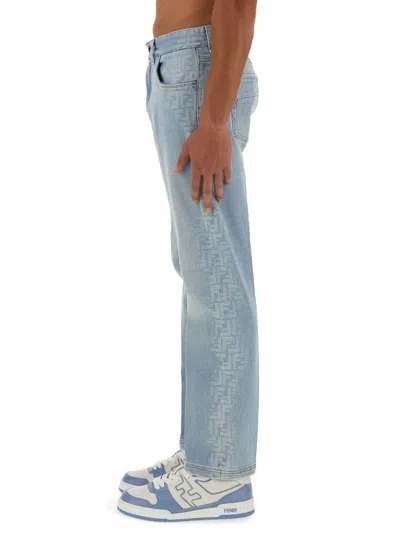 Fendi Jeans In Denim In Blue