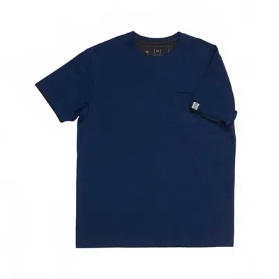 Articl3 Men's Cut Cru Tee In Navy In Blue