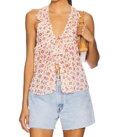Free People Fearless Knit Tank Top In Polyester In Pink