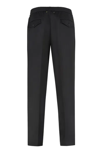 Golden Goose Lennon Virgin Wool Twill Joggers In Black