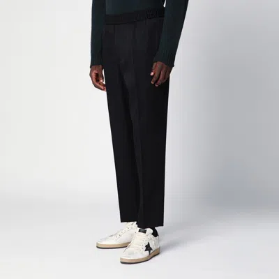 Golden Goose Lennon Virgin Wool Twill Joggers In Black