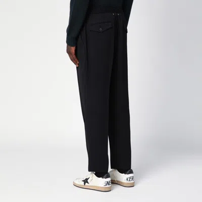 Golden Goose Lennon Virgin Wool Twill Joggers In Black