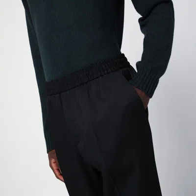 Golden Goose Lennon Virgin Wool Twill Joggers In Black