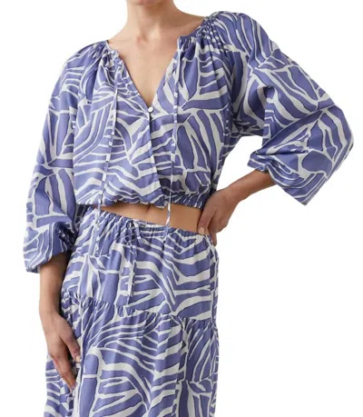 Rails Katia Top In Island Waves In Blue