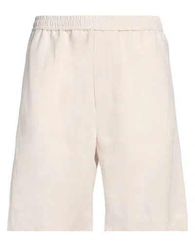 Liu •jo Man Man Shorts & Bermuda Shorts Ivory Size 34 Viscose, Linen In White