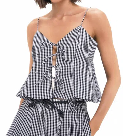 Sea Neci Gingham Camisole In Multi In Blue