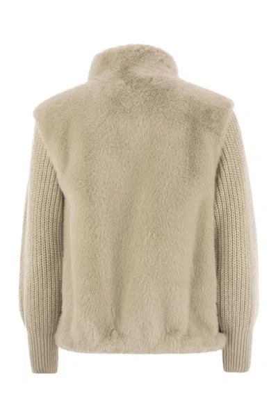 Herno Chantilly Polyester Jackets In Neutral