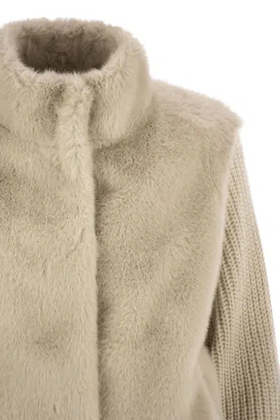 Herno Chantilly Polyester Jackets In Neutral