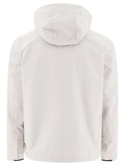 Herno Grey Lightweight Jacket With Design In Gray