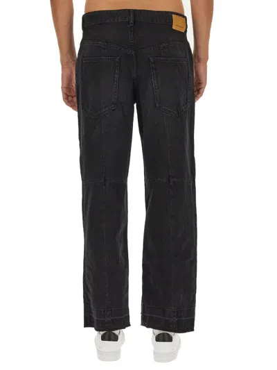 Isabel Marant Javi Wide-leg Cotton Blend Trousers In Black