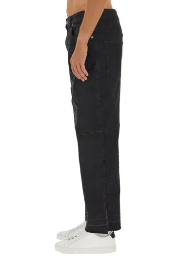 Isabel Marant Javi Wide-leg Cotton Blend Trousers In Black