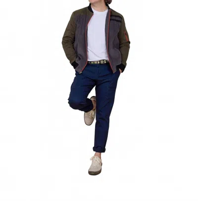 Articl3 Nomad Cotton Blend Pant In Navy In Blue