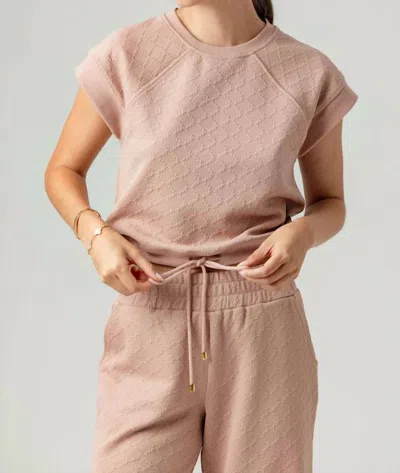 Sundays Riley Top In Dusty Rose In Pink