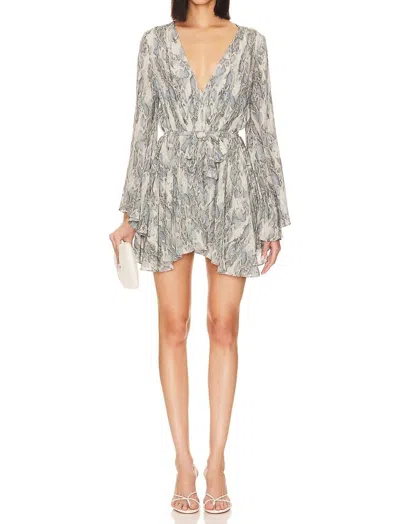 Misa Kaia Dress In Spring Python In Gray