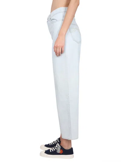 Kenzo Women Carrot Fit Jeans In Blue