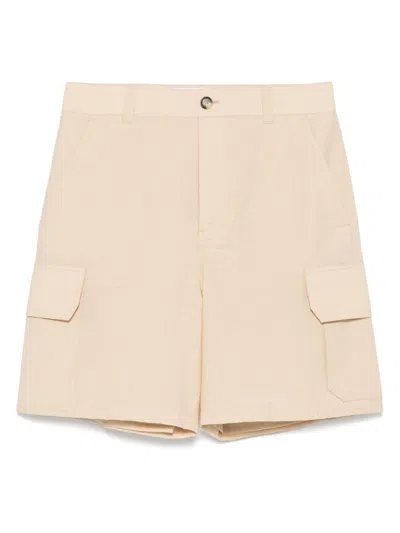 Loewe Logo-patch Cargo Shorts In Neutral
