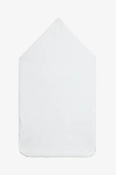 Roberto Cavalli Milk White Sleeping Bag With Logo In Multi