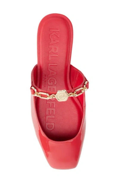 Karl Lagerfeld Paris Zilla Mary Jane Mule In Red