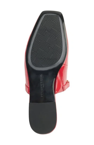 Karl Lagerfeld Paris Zilla Mary Jane Mule In Red