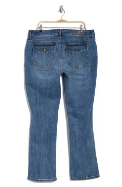 Kut From The Kloth Nicole Flap Pocket Bootcut Jeans In Blue