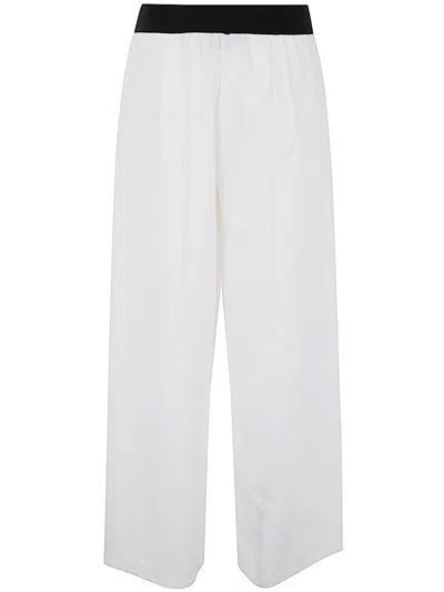 Maria Calderara Long Wide Pants In White