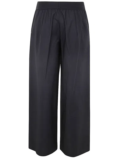 Maria Calderara Long Wide Pants In Black