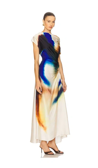 A.l.c Penny Draped Satin Maxi Dress