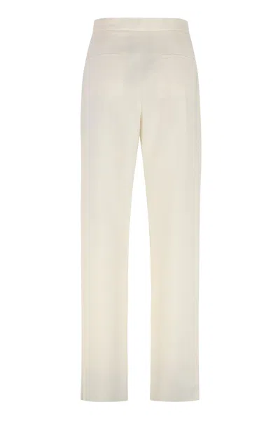 Max Mara Dede Carrot-fit Cotton Trousers In Neutral