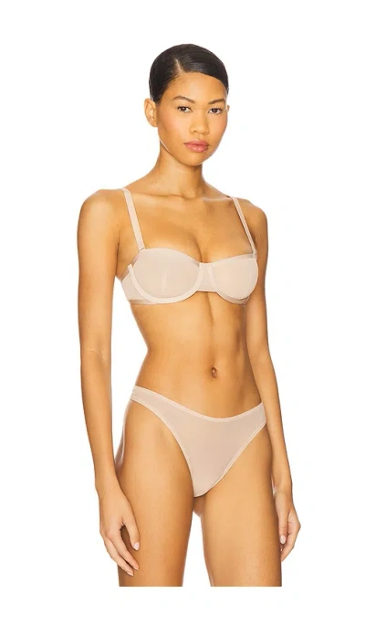 Cuup Balconette Mesh Bra In White