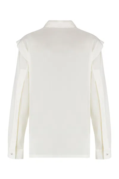 Max Mara Long Sleeve Shirt In Gray