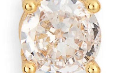 Nordstrom Rack Set Of 2 Cubic Zirconia Round & Clustered Stud Earrings In Metallic